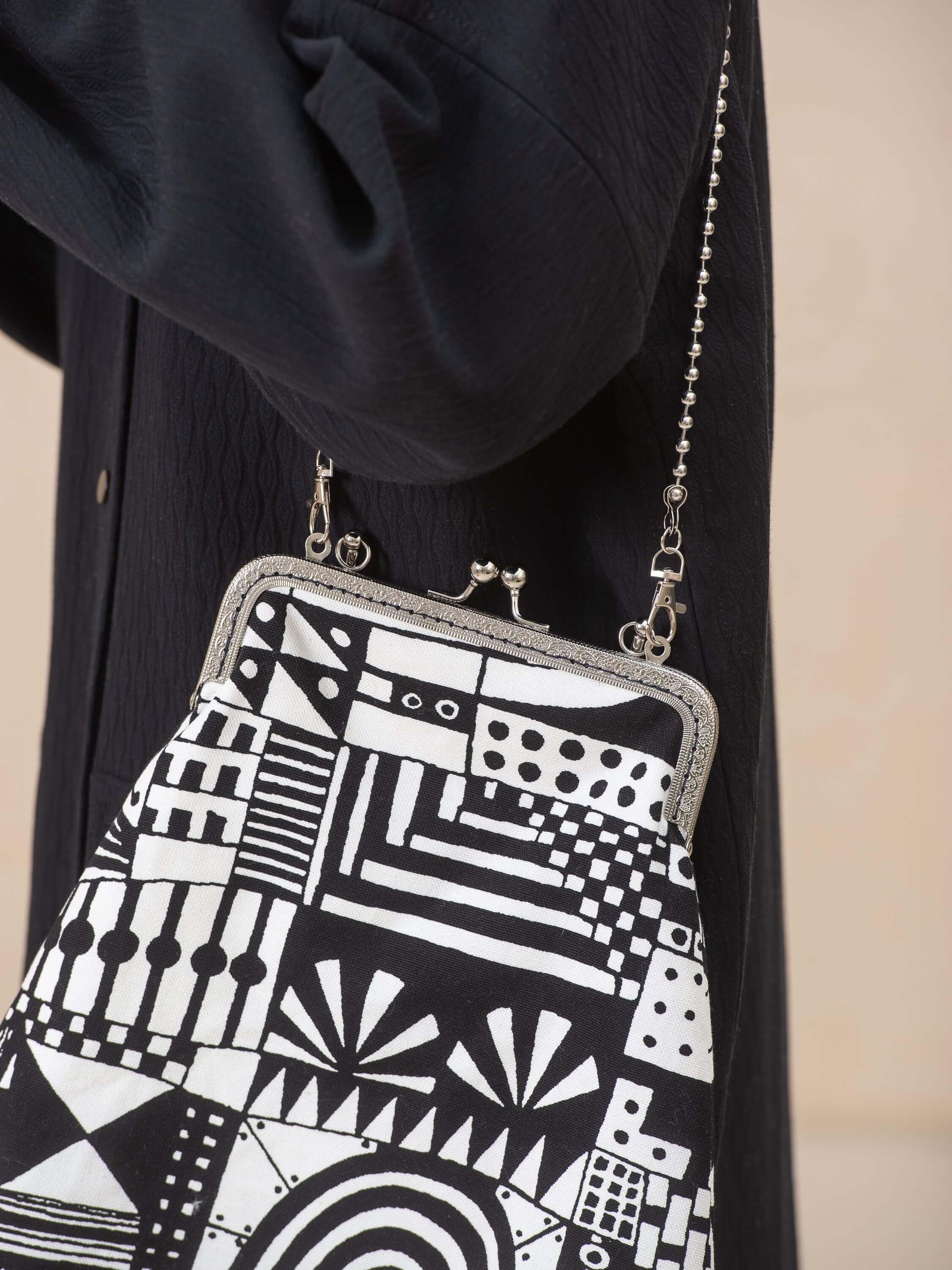 Carlotta Black and White Bag - HankaKohana-store