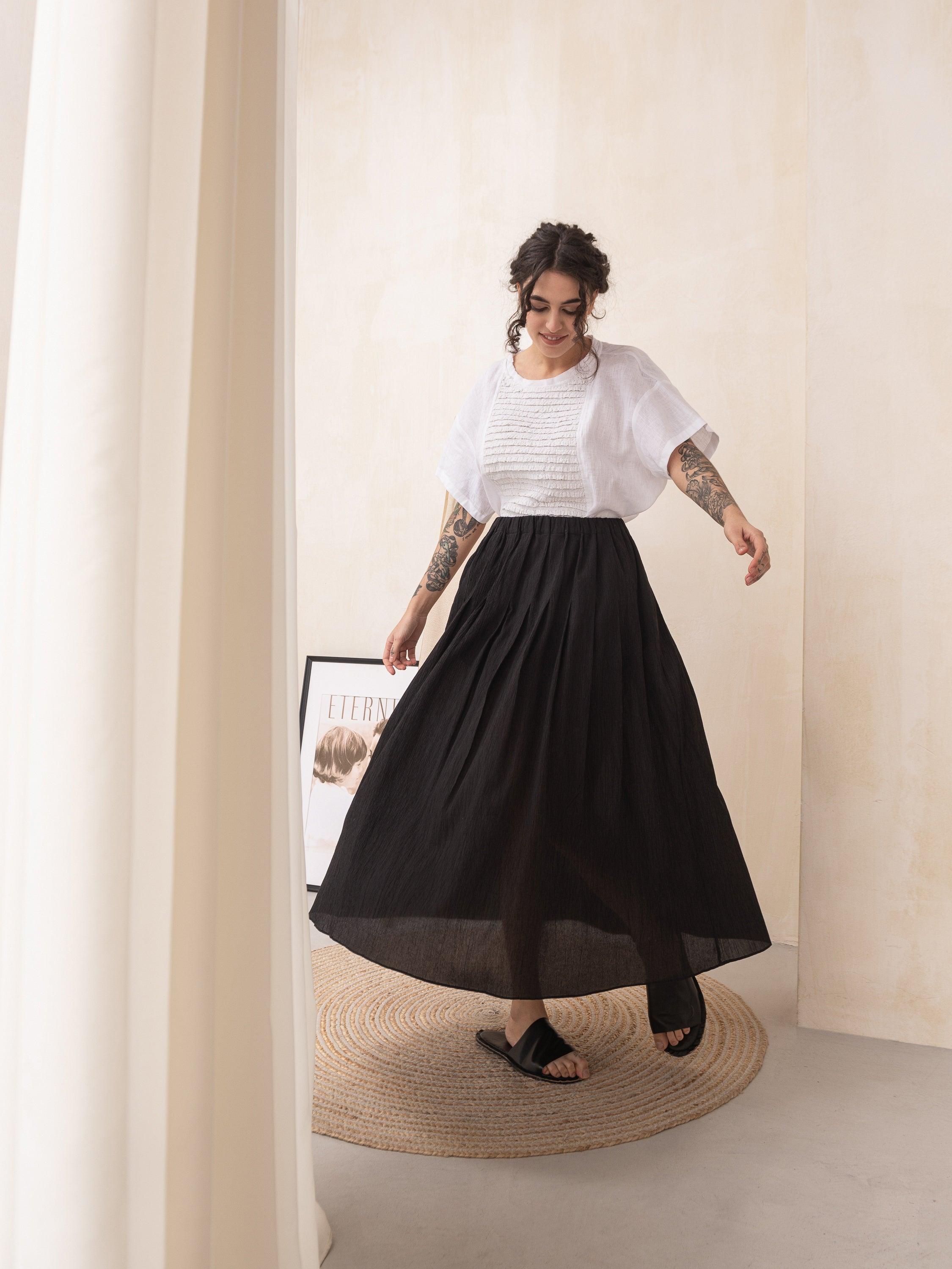 Matteau Pleated Maxi Skirt - HankaKohana-store