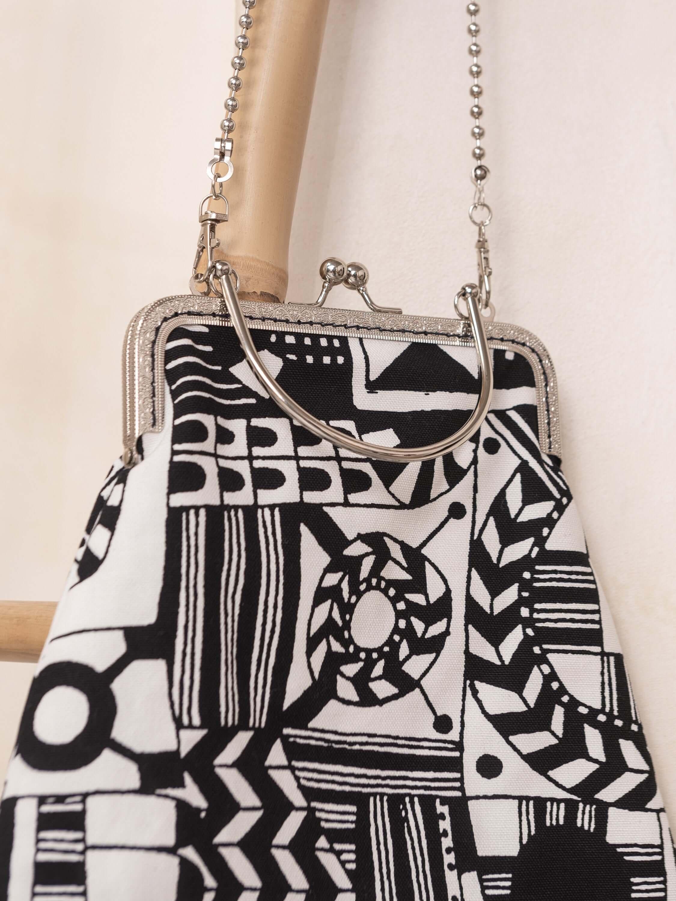 Carlotta Black and White Bag - HankaKohana-store